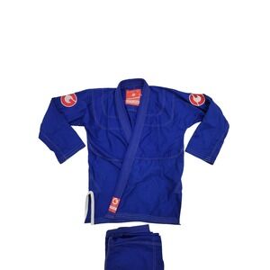 Gold Bjj Aeroweave Jiu Jitsu Gi - size A1 Adult Small Blue Red IBJJF Judo MMA